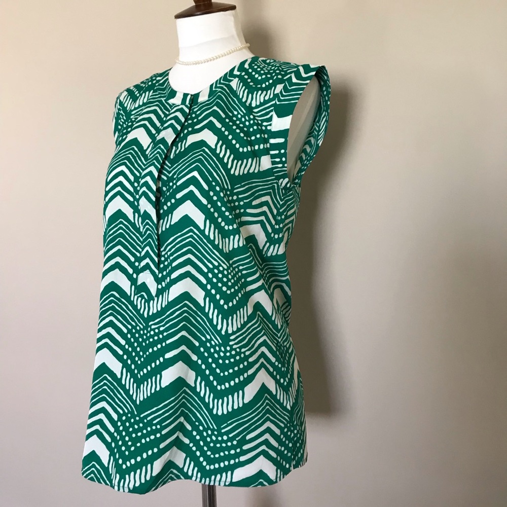 J Crew Herringbone Blouse - Picture 4 of 6